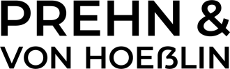 Logo der Firma Prehn und Hoeßlin in Schwarz vor neutralem Hintergrund.