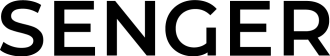 Logo der Firma Senger in Schwarz vor neutralem Hintergrund.