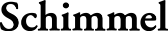 Das Logo der Firma bad und heizung Schimmel GmbH in Schwarz vor neutralem Hintergrund.