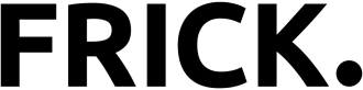 Das Logo der Firma FRICK in Schwarz vor neutralen Hintergrund.