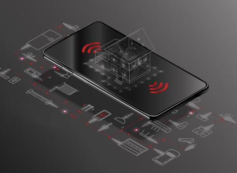 Grafik mit schematischer Darstellung zur Heizungsregelung SolvisControl mit SolvisPortal.