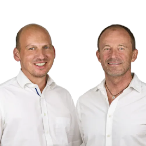 Andreas Staib und Dirk Gebhardt, Geschäftsführer des SHK-Handwerksbetriebs Richard Staib GmbH + Co. KG in Pforzheim