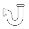 ICON zeigt Wasserleitung, Siphon.
