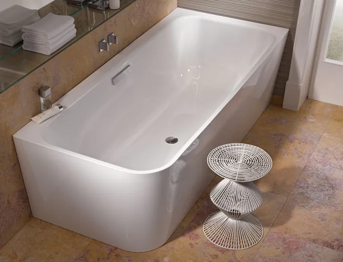Badewanne BetteArt V mit Accessories in Vogelperspektive 